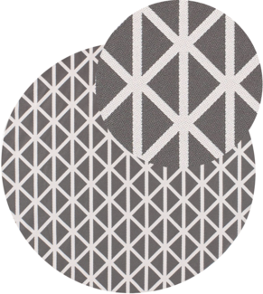 Outdoorteppich PANAJI Grau ø 120 cm