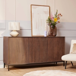 BENEDO MÖBEL Sideboard Dressoir Madison Walnoot, 165 cm Kommode Madison Walnuss, 165 cm