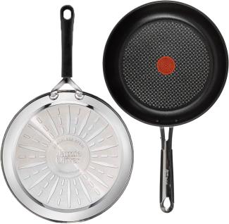 Tefal E89701 Jamie Oliver Pfanne 24 cm 3 tlg, Set 2 - Bratpfanne Induktionsgeeignet Antihaft