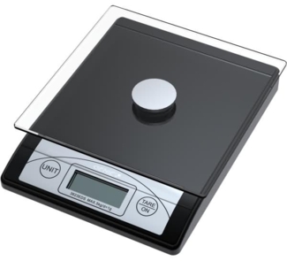 Genie Briefwaage 5000g Glasteller schwarz