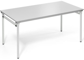 Soennecken Klapptisch 4-Fuß 1.600x800mm Gestell lichtgrau Platte licht