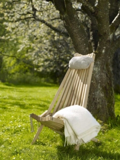 Gartensessel Ribbon aus Buchenholz, Natur