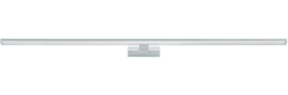 Eglo 99297 Spiegelleuchte Badezimmerleuchte PANDELLA 1 Stahl chrom silber, Kunststoff weiß L:120cm B:12cm H:4cm IP44 4000K