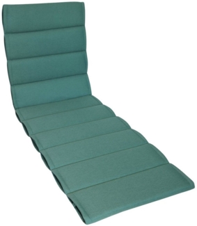 Herlag Liegenauflage Linnea, 200 x 60 x 4 cm edles Strukturgewebe Petrol