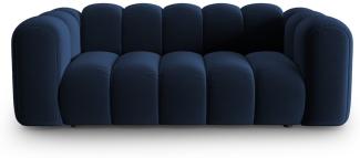 Micadoni Sofa Lupine 2-Sitzer Samtstoff Königsblau