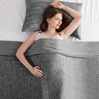 Elegear Sommerbettdecke Kühldecke Selbstkühlend doppelseitig, Sommerdecke 150×200/200×220, Q-Max>0,5, doppelseitige kühlende Decke, Sofadecke für Sommer Winter