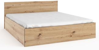 Bett Doppelbett Pola 160x200cm Artisan Eiche mit Lattenrahmen