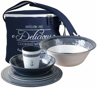 Geschirr Set Sailor Soul, 13 teilig rund, incl. Tragetasche von