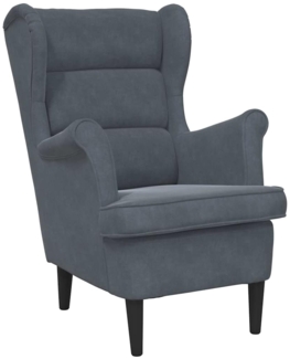vidaXL Sessel Dunkelgrau 71 x 92 x 91 cm Samt 42012825