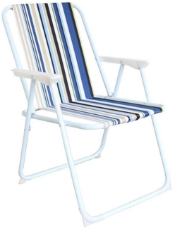 Mojawo Campingstuhl, klappbar, Stahlgestell / Textil, 53 x 46 x 74 cm, Ocean