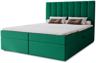 MARPUR Boxspringbett NERO BOX inkl. Topper (Boxspringbett mit Bettkasten und Kopfteil Matratze, Topper, Füße)