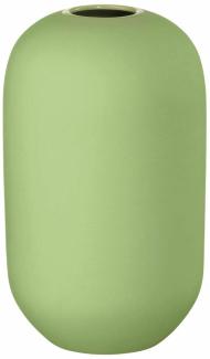 ASA Selection Smoothie Vase, Raumdekoration, Blumenvase, Feinsteinzeug, Apple Green, H 13 cm, 2551434