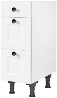 nobilia® Unterschrank "Cascada", vormontiert, mit höhenverstellbaren Sockelfüßen, in den Breiten 30, 45, 60 und 90 cm, mit Schubkasten und Auszügen