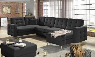 Wohnideebilder Asgard U Schwarz Ecksofas & Eckcouches AsdU_06