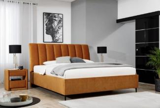 Casa Padrino Luxus Doppelbett Braun / Schwarz - Verschiedene Größen - Modernes Massivholz Bett mit Kopfteil - Moderne Schlafzimmer Möbel - Luxus Kollektion