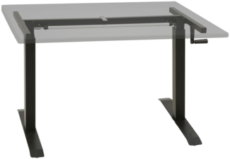 vidaXL Schreibtisch-Gestell Manuell Höhenverstellbar Handkurbel 321719