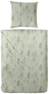 Primera Bettwäsche Biber-Bettwäsche Autum Leaf, Biber, 2 teilig, mit floralen Motiven