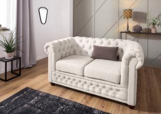 Home affaire Chesterfield-Sofa New Castle, mit hochwertiger Knopfheftung in Chesterfield-Design, B/T/H: 148/86/72