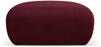 Micadoni Boucle Hocker Molino Medium Strukturierter Stoff Bordeaux