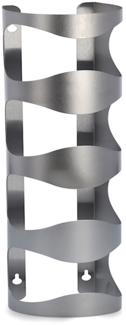 ZELLER 27365 Wand-Flaschenhalter, Edelstahl 18/0, ca. 11,5 x 9,8 x 45 cm