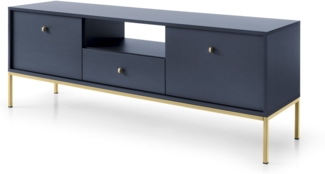 AX LIVING Möbel für TV Domiti MRTV154 154 cm Modern in Dunkelblau