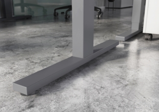 Schreibtisch 4242 AGENDA lichtgrau höhenverstellbar 160x80