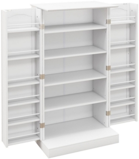 COSTWAY Küchenbuffet Küchenschrank Vorratsschrank mit verstellbarer Ablage, 60 x 40 x 120 cm