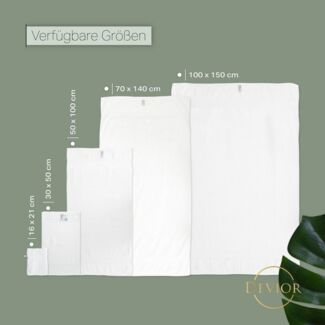 Devior Handtuch Set Frottierserie Elegance in vielen Farben, hochwertig mit 500 g/m², Handtücher - 100% Baumwolle (4-St), 50x100 cm, saugstark, schnelltrocknend, pflegeleicht & geruchsneutral