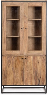 Vitrine Nartan aus Sheesham-Holz, 88 cm