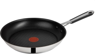 Tefal Bratpfanne Jamie Oliver E30 Pfanne 28cm Set3 Bratpfanne alle Herdarten+ Induktion, Edelstahl 18/10 (Pfanne, Bratpfannen Set, Pfannenset, Wok, Wokpfanne, Schmorpfanne, Pfannen, Inkl. 1 Wender & Filzschoner), Säurebeständig