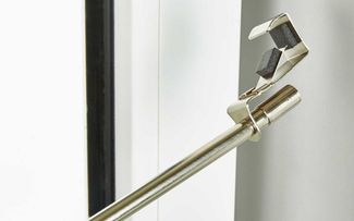 Gardinenbox Klemmstange, 1-läufig, Scheibenstange »Denver« KlemmFix Metall Ausziehbar ohne Schrauben und Bohren 20190931, ohne Bohren, geklemmt, Metall