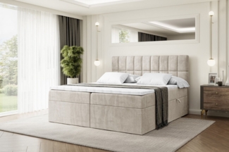 ALTDECOR Boxbett MIAMI (Multipocket-Matratze H4, H3 Matratze Bonellfederung, Topper, Kopfteil)