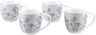 Vintage Flowers Stein, Kaffeebecher 4-tlg (mo)