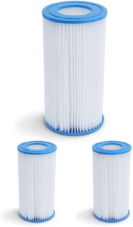 3x Pool Filterkartusche Ersatzfilter Filterpatrone 20cm für Bestway Intex
