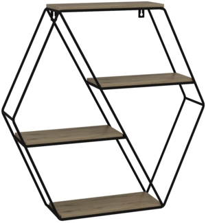 Wandregal Fyrk Eiche 51 x 52 cm Eckform Vicco