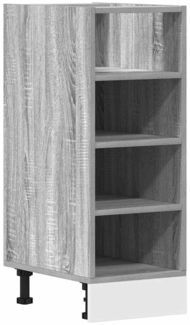 vidaXL Unterschrank Riga Grau Sonoma 30x44,5x81,5 cm Holzwerkstoff 854198