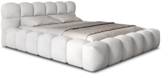 wonello Polsterbett Mira 2 (das Original), Bett mit Bettkasten und Lattenrost – eleganter Boucle-Stoff
