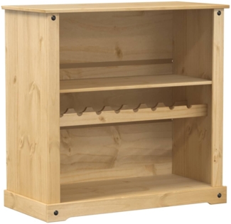 vidaXL Weinschrank Corona 107,5x51x105,5 cm Massivholz Kiefer 4002790