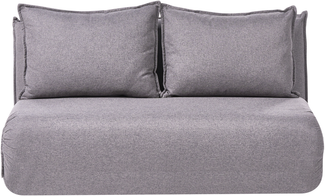 Schlafsofa 2-Sitzer ROROS Kunstleinen Dunkelgrau