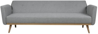 Schlafsofa 3-Sitzer SALESFEVER, Strukturstoff Hellgrau