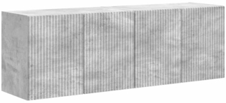 vidaXL TV-Wandschrank 2 pcs Beton Grau 59,5 x 31 x 40 cm Holzwerkstoff 892336