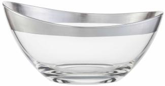 Eisch Schale Puro, Servierschale, Dekoschale, Kristallglas, Silber, 24 cm, 73753424