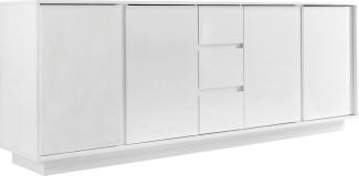 Sideboard 'ICE', weiß Hochglanz Lack, 210 cm