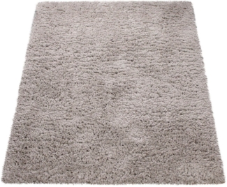 Paco Home Hochflor-Teppich Milano 861, rechteckig, Höhe: 74 mm, Uni-Farben, Flokati-Optik, weich und kuschelig