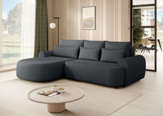 Beautysofa Ecksofa OLIVIO, mit Bettkasten Bretie:266 cm, Ecke gepolstert beige, mit Relaxfunktion