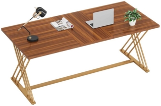Tribesigns Schreibtisch Computertisch, 160 x 80 x 75 cm, Moderner Cheftisch