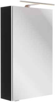 Fackelmann SBC B.PARIS Gäste-WC Spiegelschrank 40 cm, Schwarz matt, rechts