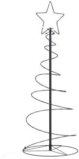 vidaXL LED Weihnachtsbaum 80 LEDs Warmweiß 120 cm 4019497