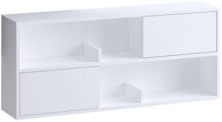 Calicosy 'FORKIS' Hängendes Sideboard in Weiß mit 2 Fächern und 2 Türen L120 cm - Weiß