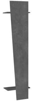 Dmora Eingangsmöbel Allinko, Moderner Multifunktionseingang, Mehrzweckschrank für die Eingangshalle, 100 % Made in Italy, 50 x 30 x 200 cm, Schiefer,